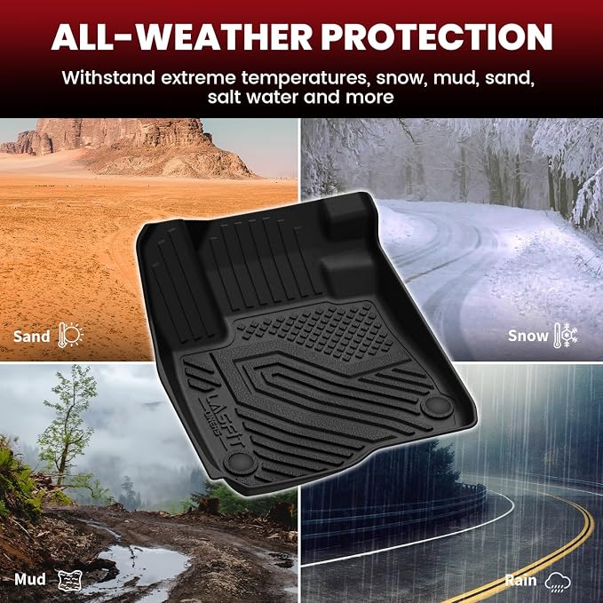 LASFIT Full Set Floor Mats for Honda CR-V 2026 2025 2024 2023 (Gasoline & Hybrid & e:FCEV), All Weather TPE Custom Fit Floor Liners 1st & 2nd Row & Seat Back Mat & Cargo Mat (Upper Position) - Image 8