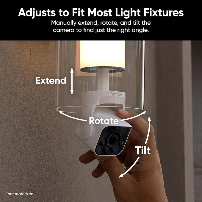 WYZE Bulb Cam Security Camera, 2K HD Outdoor Light Bulb Camera, Color Night Vision, Dimmable LED Bulb, Motion Detection, Siren Alarm, Works w/Alexa/Google Assistant (2 Pack) - Image 7