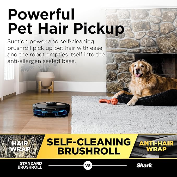 Shark Matrix Plus 2-in-1 Robot Vacuum & Mop, Black/Mocha Silver, AV2630WA | Sonic Mopping, Matrix Clean, CleanEdge, HEPA 45-Day Self-Empty Base, 360° LiDAR Mapping, Self-Cleaning Brushroll, Wi-Fi - Image 6