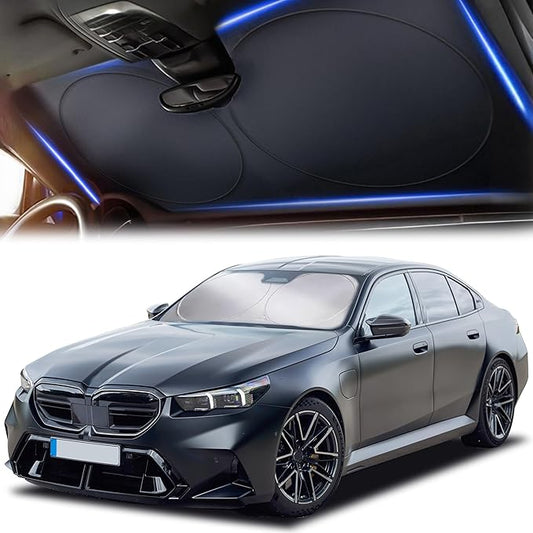 Autovir Car Windshield Sun Shade, 280T Reflective Front Visor Sun Blocker by Autovir