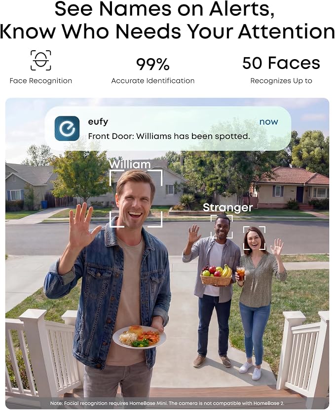 eufy Security eufyCam C37 2-Cam Kit, 360° Pan&Tilt Auto tracking, Security Cameras Wireless Outdoor, 2K Solar Powered, Human/Vehicle/Pet/Face AI Detection, No Subscription, Built-in 64GB Local Storage - Image 5