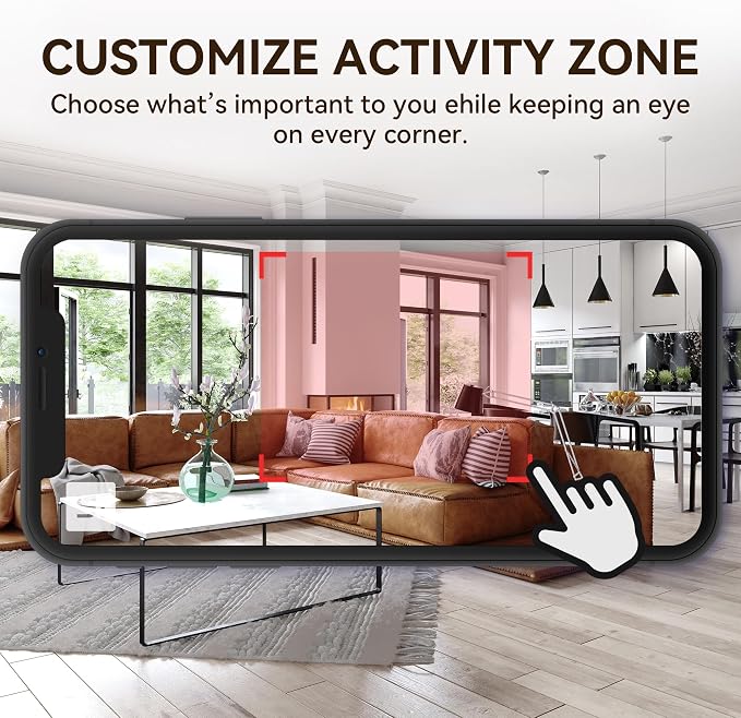 YI 2K Indoor Security Camera with Adhesive Mount, 2-Way Audio, AI Human/Vehicle/Pet Detection, Alerts, Night Vision, Wall/Window Mount, Baby/Pet Monitor, Compatible with Alexa & Google Assistant - Image 6
