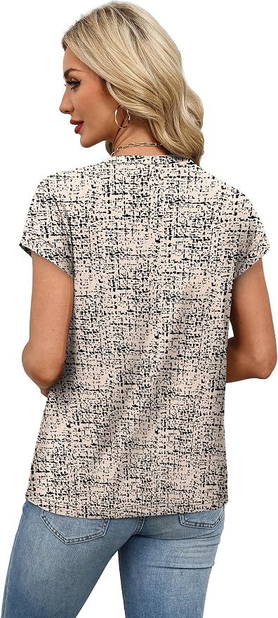 Alaroo Womens Summer Tops Short Sleeve Shirts Crew Neck Tshirt Cute Trendy Tunic Blouses (S-3XL) - Image 5