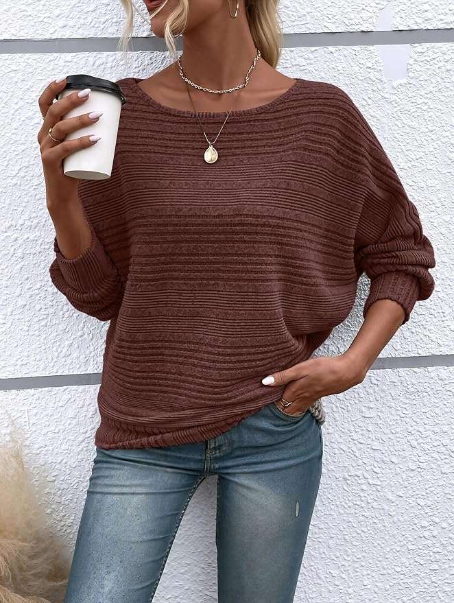 Womens Long Sleeve Shirts Crewneck Tunic Tops Pullover Sweaters Business Casual Blouses Fall Fashion 2026 - Image 5
