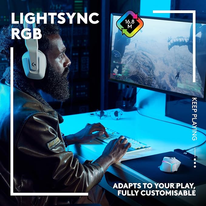 Logitech G502 X Plus Wireless RGB Gaming Mouse - White | Optical Switches, LIGHTSYNC RGB, 13 Buttons, Infinite Scroll, <130 Hr Battery, USB-C, POWERPLAY Charging, PC/Mac Compatible - Image 5