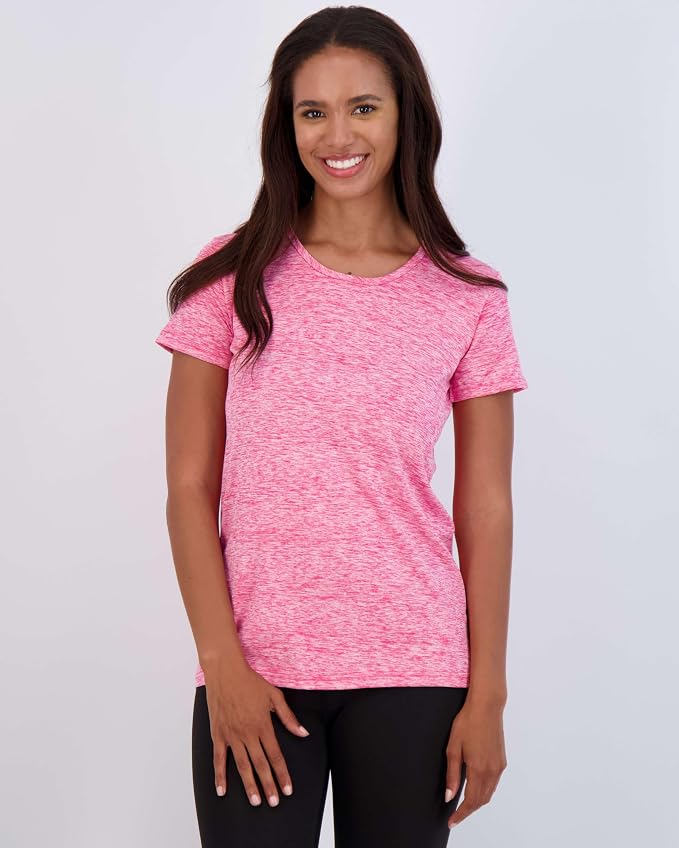 5 Pack Women's Dry Fit Short Sleeve Athletic Gym Workout Running Tops | Available in Plus Size, Exercise, Sports, Fitness, Quick Dry, Cooling, Moisture Wicking, Loose Basic Tees, Yoga, Pilates - Image 2