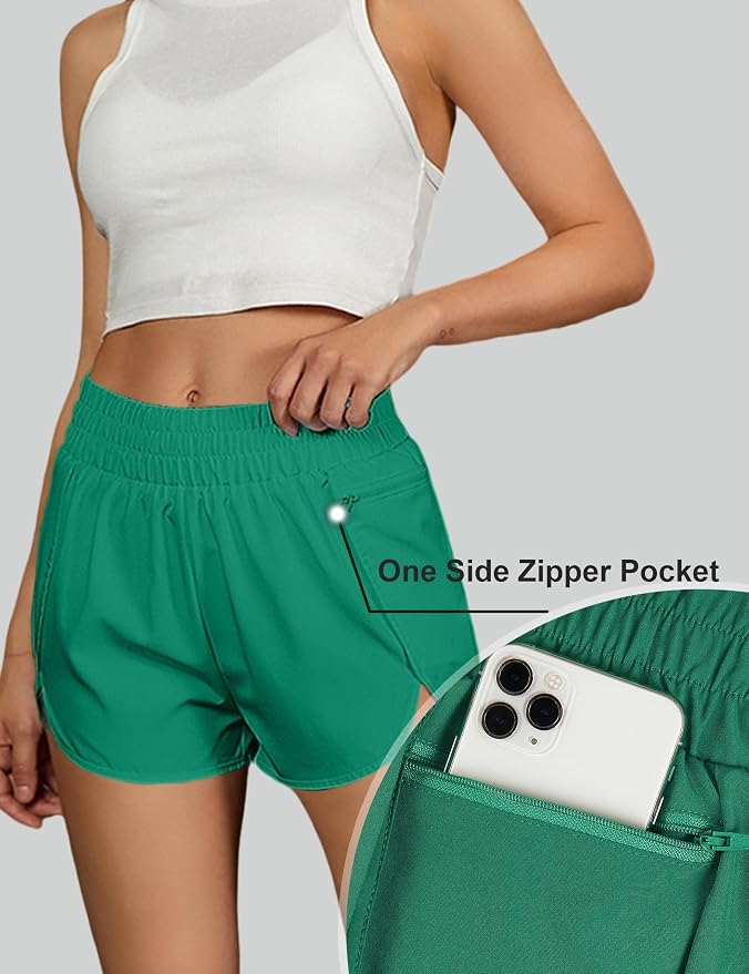 Blooming Jelly Women's Quick-Dry Running Shorts Workout Sport Layer Active Shorts with Pockets 1.75" - Image 4