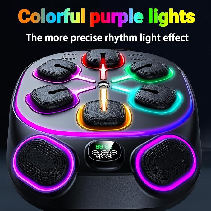 OurStarry Smart Music Boxing Machine for Adults and Kids, Wall Mounted Punching Trainer with Boxing Gloves, LED Electronic Target, 9 Modes and 9 Speeds, Home Gym Workout Equipment - Image 5