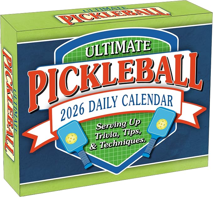 Ultimate Pickleball 2026 Daily Desk Calendar: Boxed Page-a-Day Sports Trivia Calendar with Day-to-Day Tips, Techniques & Fun Facts for Pickleball Players by SellersPublishingInc