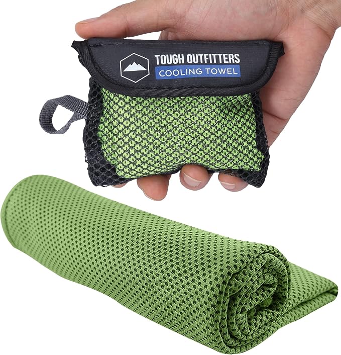 Tough Outdoors Cooling Towels for Neck Face - Neck Cooling Towel for Hot Weather Yoga Sports Golf Sweat - Instant Cold Towel by ToughOutdoors