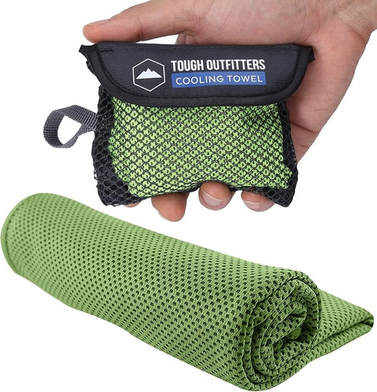 Tough Outdoors Cooling Towels for Neck Face - Neck Cooling Towel for Hot Weather Yoga Sports Golf Sweat - Instant Cold Towel by ToughOutdoors