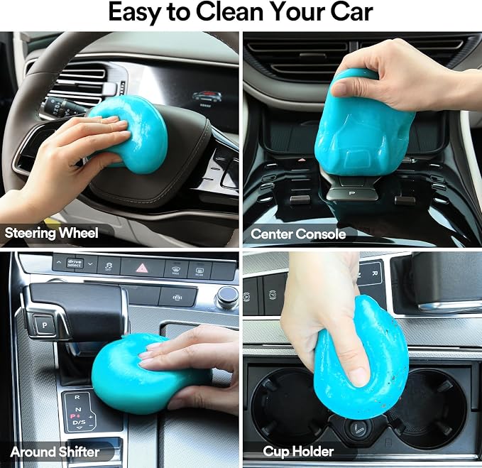 PULIDIKI Car Cleaning Gel Car Clean Putty, Universal Car Interior Cleaner Slime, Perfect Cleaning Kit Supplies, Auto Detailing Tools Car Accessories, Dust Remover Gifts for Men Women - Image 3