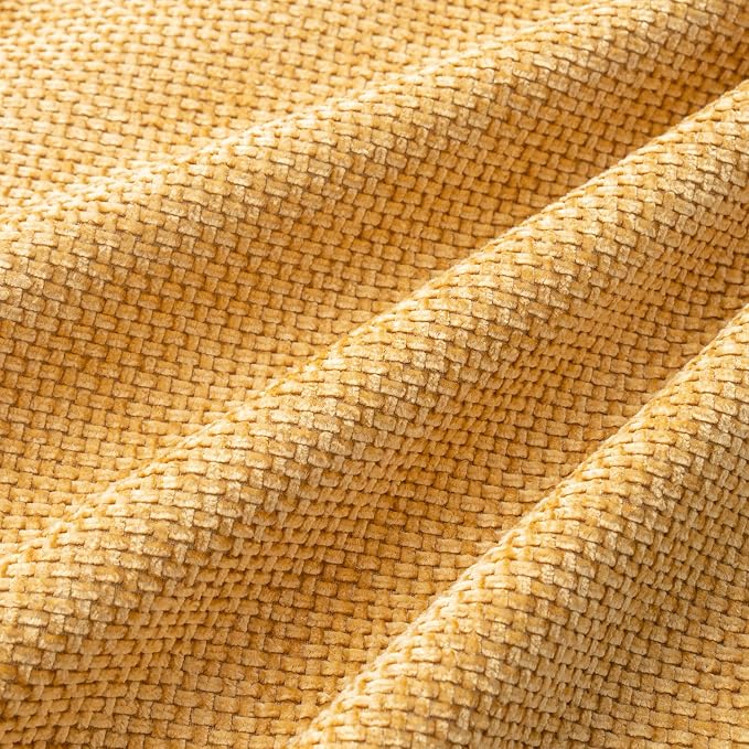 MIULEE Pack of 4 Couch Throw Pillow Covers 18x18 Inch Gold Soft Decorative Chenille Pillow Covers Farmhouse Accent Cushion Covers for Boho Spring Home Decor Sofa Bedroom Living Room - Image 3