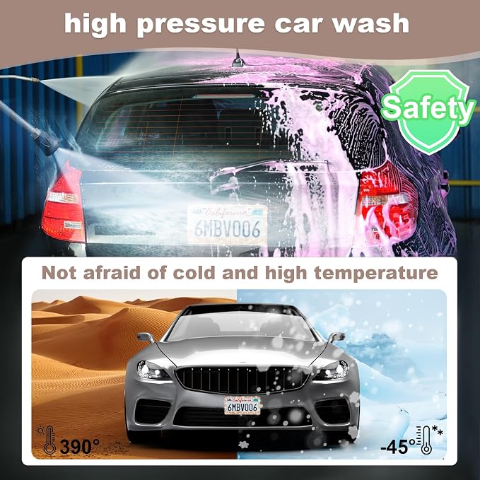 QUANQIUFEI 2 Pack Bling License Plate Frames for Women, Sparkly Rhinestone Diamond Car Accessories with Glitter Crystal Caps (Champagne) - Image 6