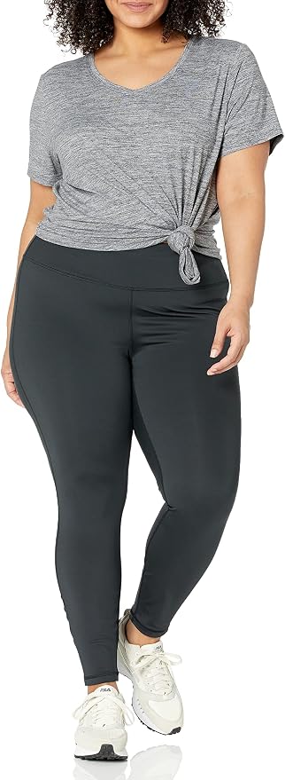 Amazon Essentials Women's Active Quick Dry Tech Stretch Short-Sleeve V-Neck T-Shirt (Available in Plus Size), Pack of 2 - Image 9