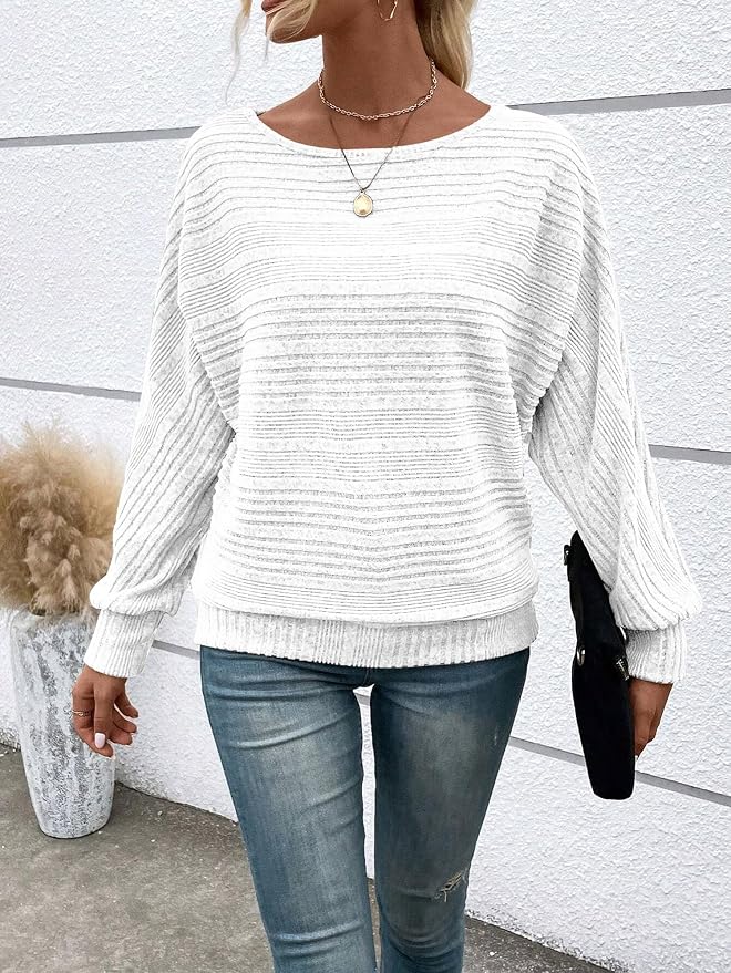 Womens Long Sleeve Shirts Crewneck Tunic Tops Pullover Sweaters Business Casual Blouses Fall Fashion 2026 - Image 3