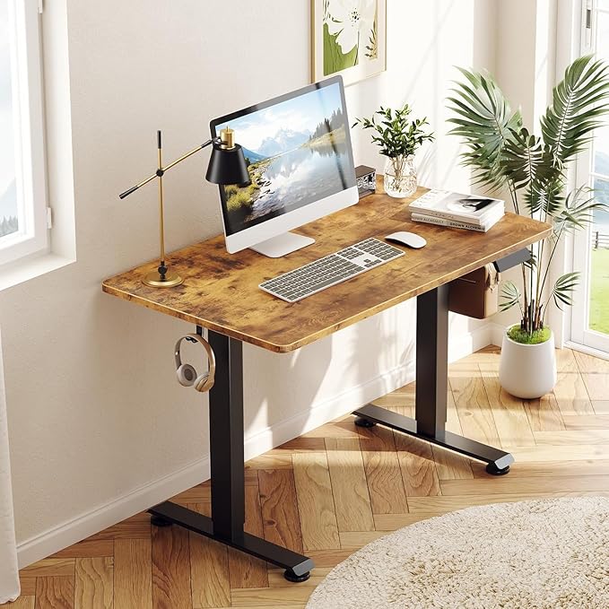 Veken Standing Desk, Brown, 39.4×23.6 Inch by Veken