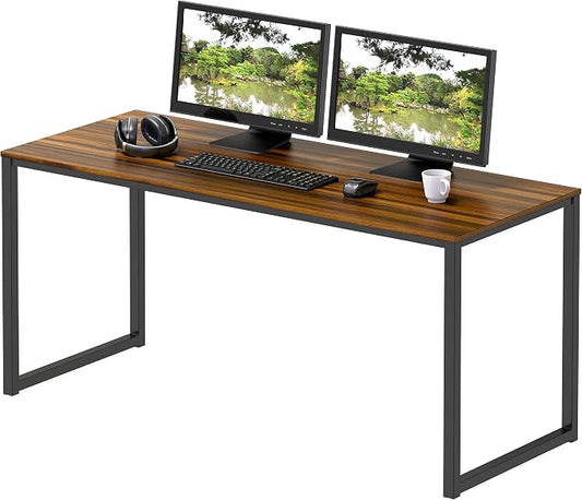 SHW Mission 48-Inch Home Office Computer Desk, Walnut by SHW
