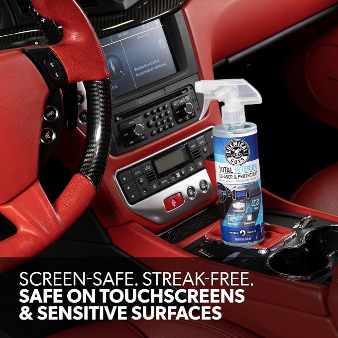 Chemical Guys, Total Interior Cleaner & Protectant, Leather & Vinyl, 32 oz | Cleans dashboards, seats, door panels, trim and glass in one step, leaving a fresh, streak-free, factory-style look - Image 6