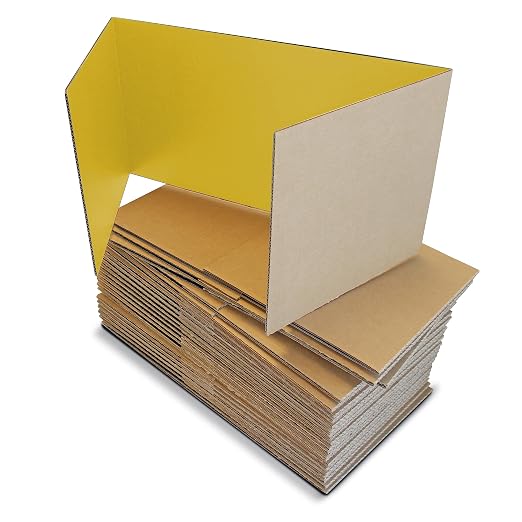 Flipside Products 18”x 48” Yellow Study Carrel, Privacy Boards, Student Privacy and Focus Booth for The Classroom, Desk Divider Cubby for Tests, Made in USA - 24 Pack - Image 5