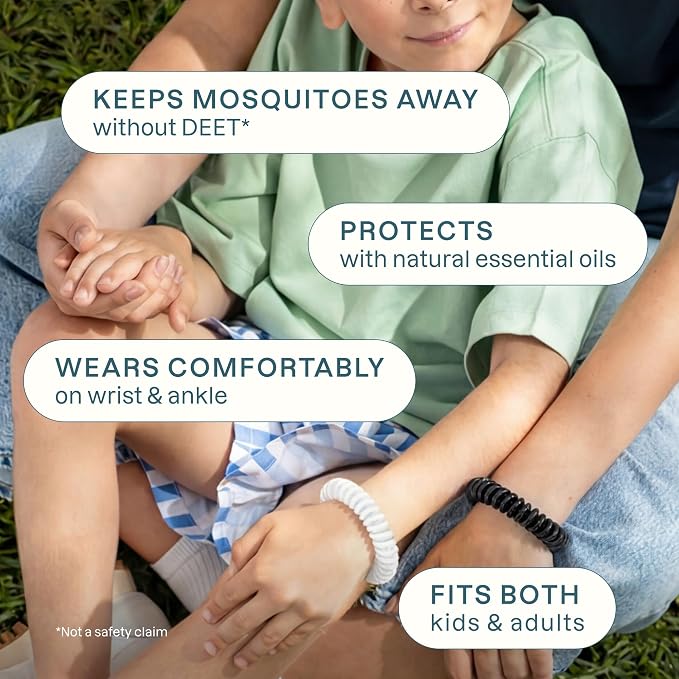 Cliganic 20 Pack Mosquito Repellent Bracelets for Adults & Kids (Neutral Colors) - Natural DEET-Free Bands, Individually Wrapped - Image 5