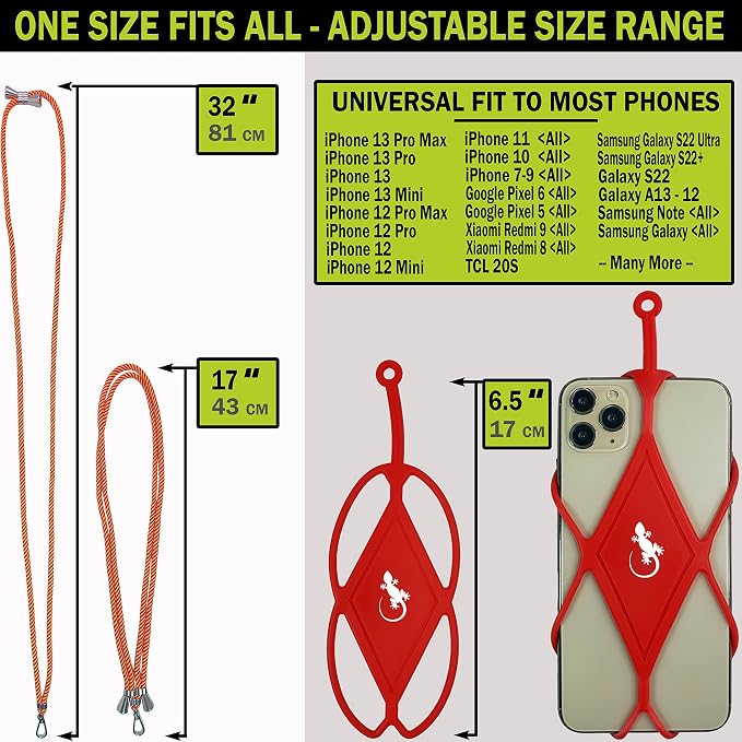 Gecko Travel Tech Cell Phone Lanyard Phone lanyards for Around The Neck Neck Lanyard Phone Crossbody - Image 5