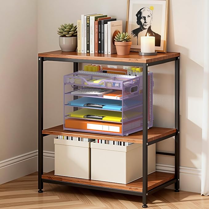 Docnest 5 Tier Desk Organizer with Hanging File Folder Holder&Tray, Purple | Features 3 detachable pen holders and 4 removable dividers.Versatile mesh desktop storage for mail, document,office supplie - Image 3
