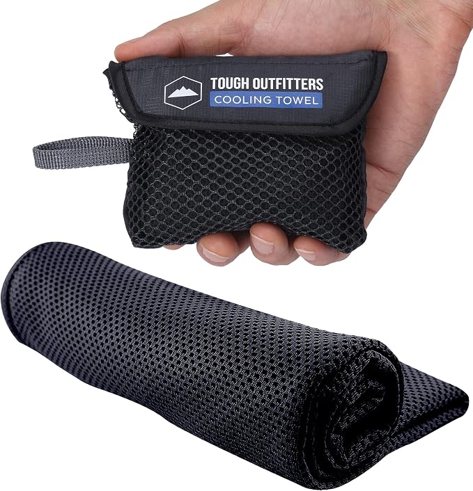 Tough Outdoors Cooling Towels for Neck Face - Neck Cooling Towel for Hot Weather Yoga Sports Golf Sweat - Instant Cold Towel by ToughOutdoors