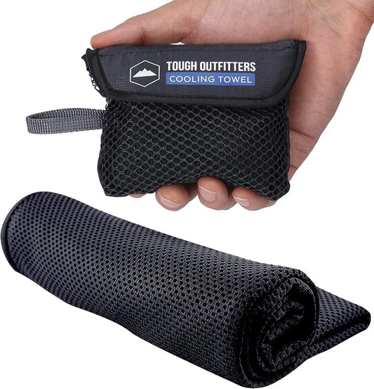 Tough Outdoors Cooling Towels for Neck Face - Neck Cooling Towel for Hot Weather Yoga Sports Golf Sweat - Instant Cold Towel by ToughOutdoors