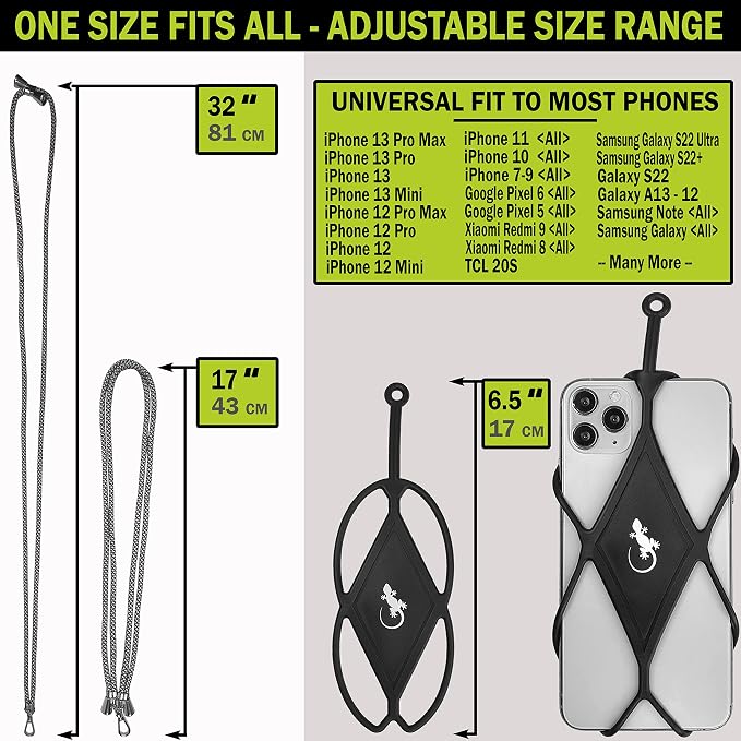 Gecko Travel Tech Cell Phone Lanyard Phone lanyards for Around The Neck Neck Lanyard Phone Crossbody - Image 5