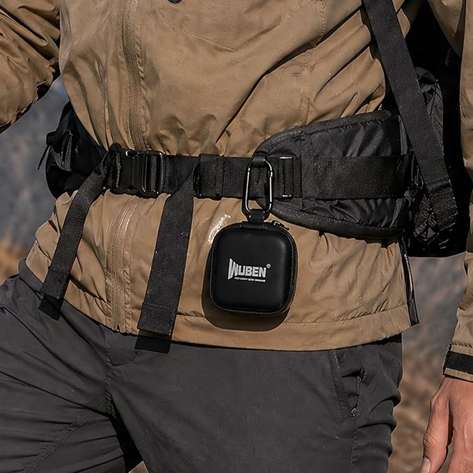 WUBEN G5 Flashlight Holster, EDC Portable Mini Flashlight Pouch, 75*75*30mm | EVA Storage Pouch, Compact Portable Carry Case for EDC Tools, Headphones & Small Accessories (Flashlight Not Included) - Image 7