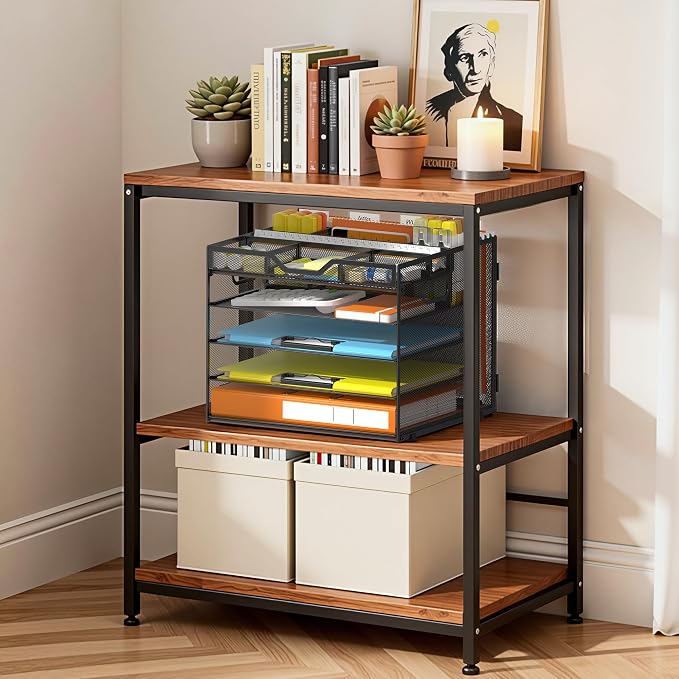Docnest 5 Tier Desk Organizer with Hanging File Folder Holder&Tray, Black | Features 3 detachable pen holders and 4 removable dividers.Versatile mesh desktop storage for mail, document,office supplie - Image 3