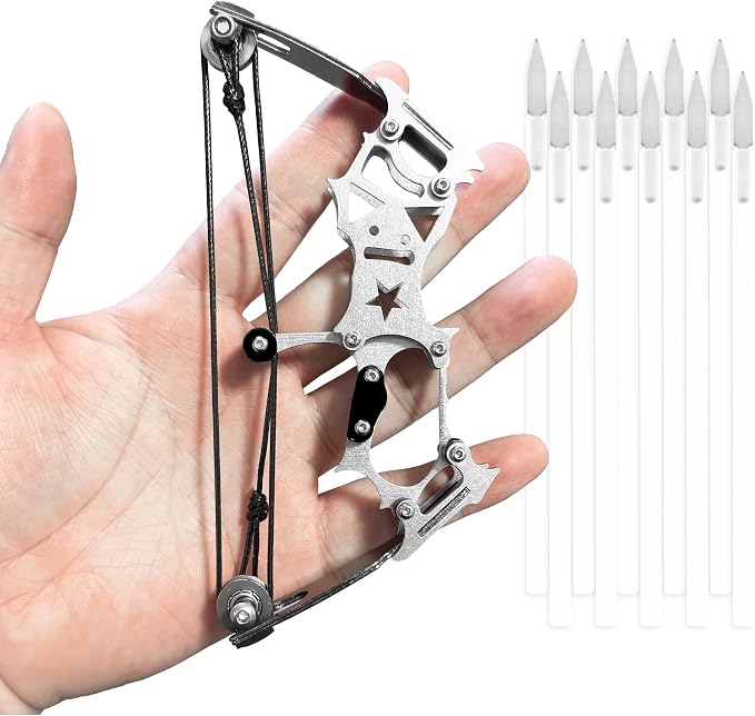 Archery Bow Set Left and Right Hand Compound Bow Hunting Bow Metal Material Catapult RH/LH for Practice Archery by TIETHEKNOT