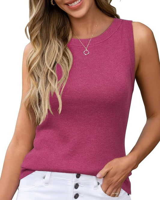 Arach&Cloz Women's Wool Blend Sweaters Non See Through Summer Business Casual Tank 2026 by ArachClozFocusonQuality