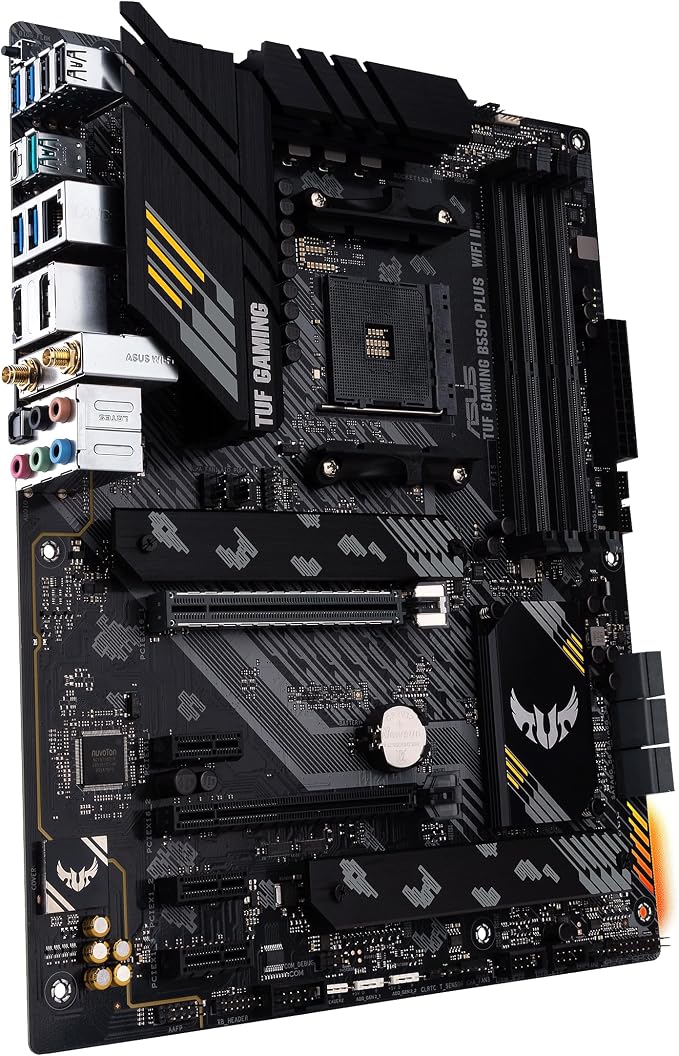 ASUS TUF Gaming B550-PLUS WiFi II AMD AM4 (3rd Gen Ryzen™) ATX Gaming Motherboard (PCIe 4.0, WiFi 6, 2.5Gb LAN, BIOS Flashback, USB 3.2 Gen 2, Addressable Gen 2 RGB Header and Aura Sync) - Image 10