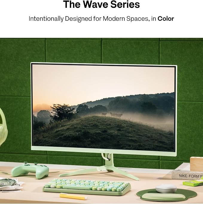 Pixio PX246 Wave Mint Green 24 inch 120Hz Refresh Rate FHD 1080p Resolution IPS Panel 4ms GTG Response Time Gaming Monitor with Adaptive Sync - Image 2