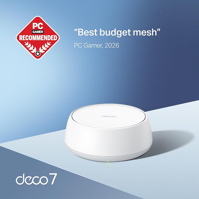 TP-Link Deco 7 BE25 Dual-Band BE5000 WiFi 7 Mesh Wi-Fi Router | 4-Stream, 240 Mhz Channels | Covers up to 2,600 Sq.Ft | 2X 2.5G Ports Wired Backhaul | VPN, MLO, HomeShield, Free Expert Help, 1-Pack - Image 2
