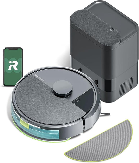 iRobot Roomba 105X Combo Robot Vacuum & Mop with AutoEmpty Dock, Self‑Emptying for Up to 75 Days, 70× Power‑Lifting Suction, Smart LiDAR Mapping, App & Voice Control, Ideal for Homes with Pets & Kids by Unknown