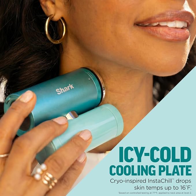 Shark ChillPill – The Only 3-in-1 Personal Cooling System with Fan, InstaChill Cooling Plate & Dry-Touch Mist – Portable, Handheld, Drops Skin Temp Up to 16°F, 10 Speeds, Haze, FA022LV - Image 6