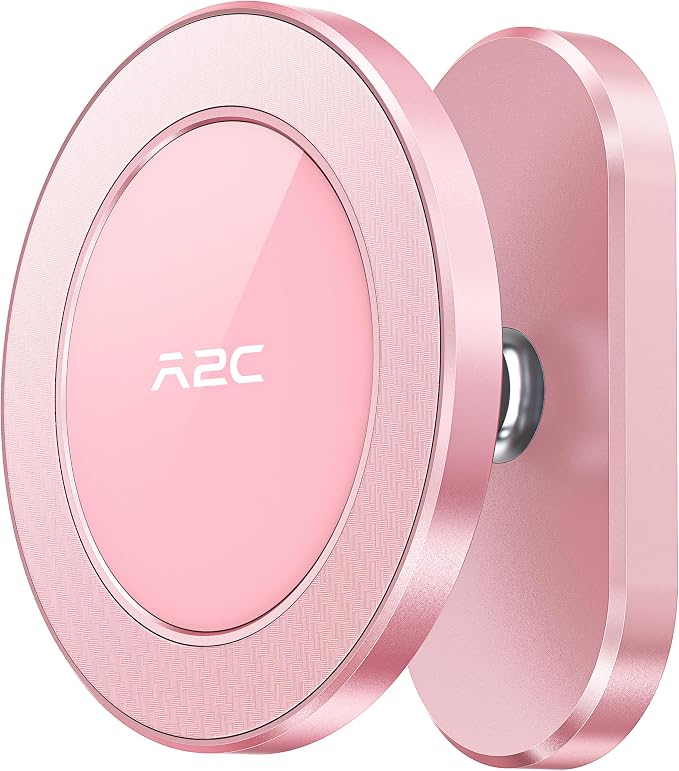 A2C Pink Alloy Magnetic Golf Cart Phone Holder, Golf Accessories for Women | Unique Golf Gifts for Female Golfers Ladies Her Girls Mom Mother Wife, Golf Accessories Essentials Fits EZGO Club Car Yamaha by A2CSupportAlways