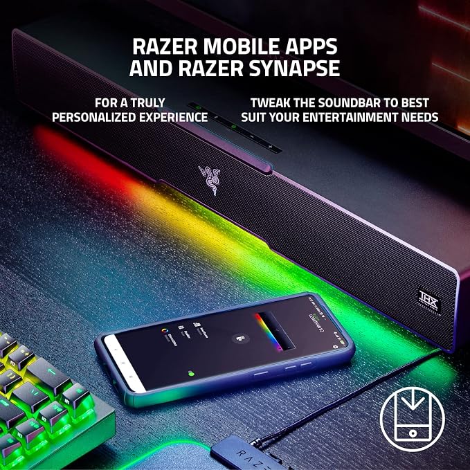 Razer Leviathan V2, Multi-Driver PC Gaming Soundbar w/Subwoofer, Black - Image 7