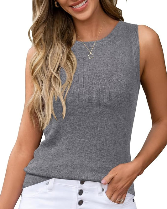 Arach&Cloz Women's Wool Blend Sweaters Non See Through Summer Business Casual Tank 2026 by ArachClozFocusonQuality