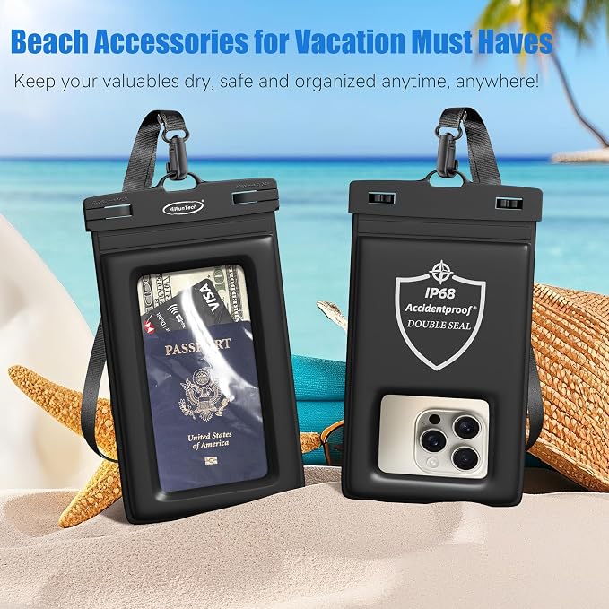 AiRunTech Floating Waterproof Phone Pouch,Double Seal Phone Case with Lanyard Protector for iPhone 17 16 15 14 13 12 Pro Max,Kayak Cellphone Bag Beach Cruise Ship Essentials Vacation Accessories - Image 4