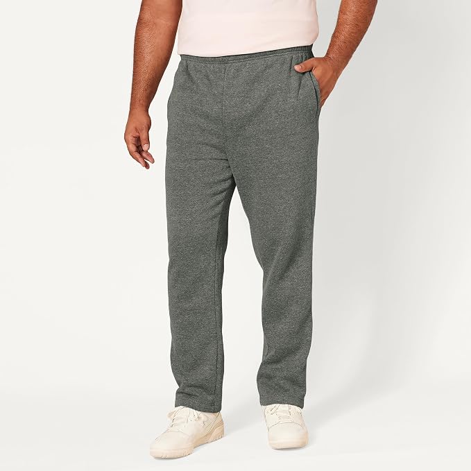 Amazon Essentials Men's Relaxed Straight Leg Fleece Open Bottom Sweatpant (Available in Big & Tall) - Image 4