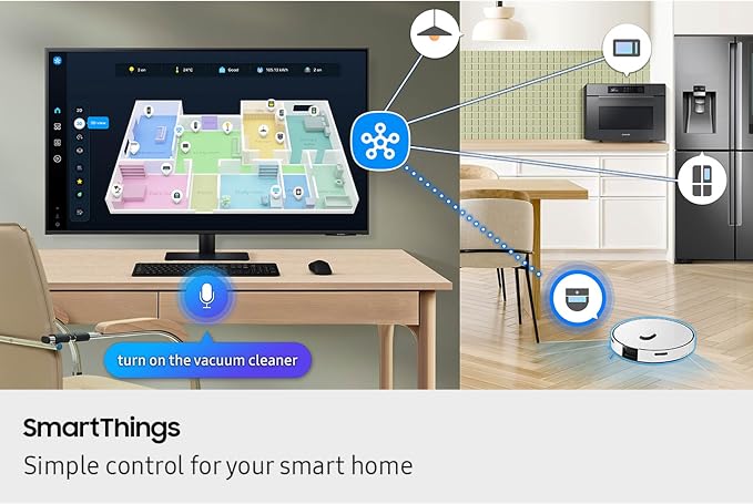 Samsung 43” Smart Monitor M7 (M70F) 4K UHD Display, Samsung Vision AI, Smart TV Apps, Gaming Hub, USB-C, HDMI and USB-A, Black, LS43FM702UNXZA, 2025 - Image 7