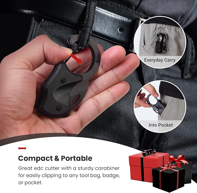 FUNBRO Edc Box Cutter | Small Pocket Knife Gifts for Men, Anniversary & Birthday Gifts for Him - Image 4