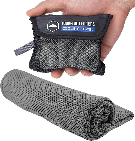 Tough Outdoors Cooling Towels for Neck Face - Neck Cooling Towel for Hot Weather Yoga Sports Golf Sweat - Instant Cold Towel by ToughOutdoors
