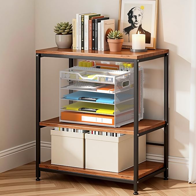 Docnest 5 Tier Desk Organizer with Hanging File Folder Holder&Tray, White | Features 3 detachable pen holders and 4 removable dividers.Versatile mesh desktop storage for mail, document,office supplie - Image 3