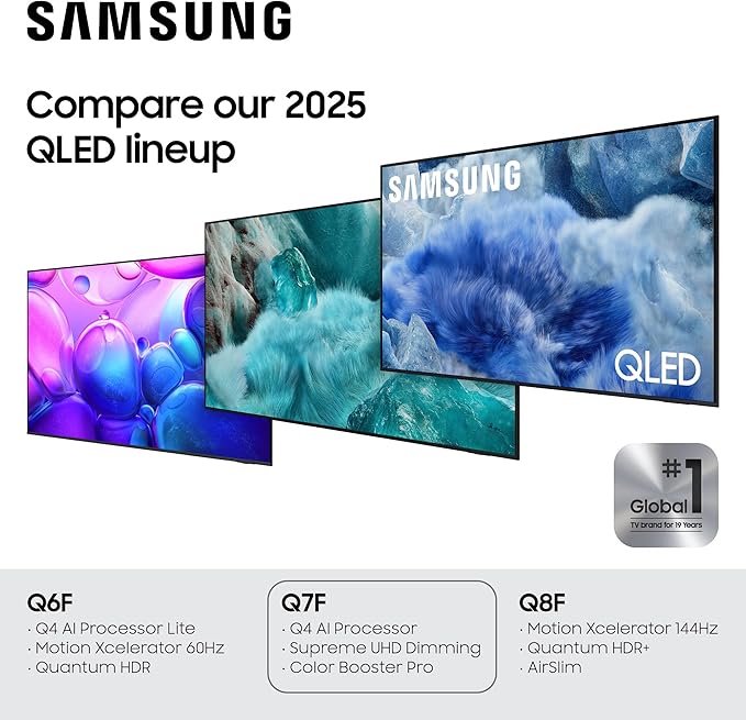 Samsung 50-Inch Class QLED Q7F Series Samsung Vision AI Smart TV (2025 Model, 50Q7F) Quantum HDR, Object Tracking Sound Lite, Q4 AI Gen1 Processor, 4K upscaling, Gaming Hub, Alexa Built-in - Image 5