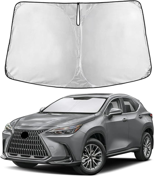 EcoNour Windshield Sunshade Compatible for Lexus NX 2022-2024 2025 2026, Sun Visor for Front Windshield & Window Sun Shade Cover, UV Heat Blocker & Protector, Car Accessories by EcoNour